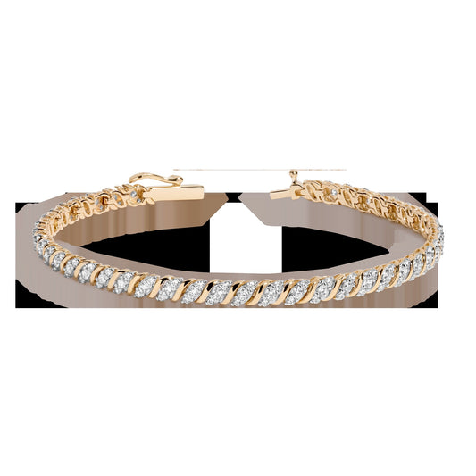 Lab Grown Diamond Triple 'S' Estate Tennis Bracelet