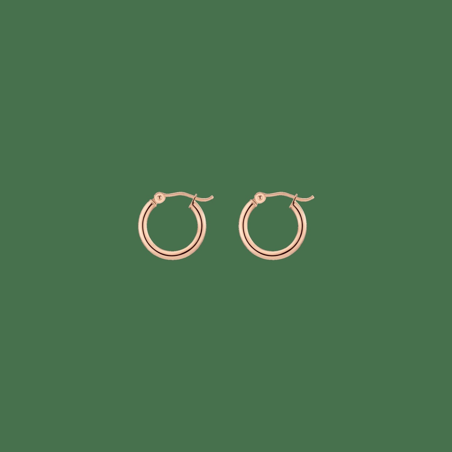 Gold Hoop Earrings - 2mm