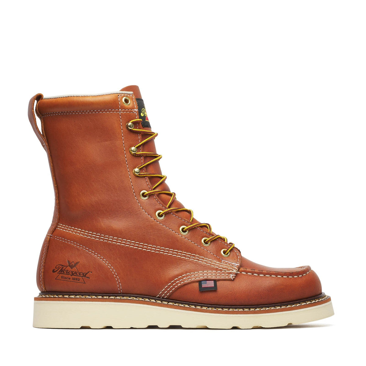 Thorogood American Heritage – 8′′ Tobacco Moc Toe – MAXWear WedgeTM