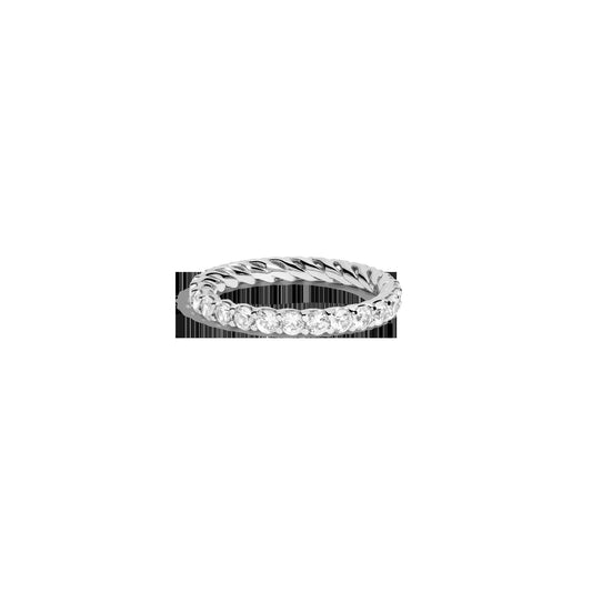 Lab Grown White Sapphire Birthstone Heritage Ring