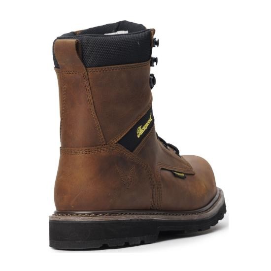 Men's Thorogood Jobsite Series 8′′ Crazy Horse Waterproof Insulated Safety Toe