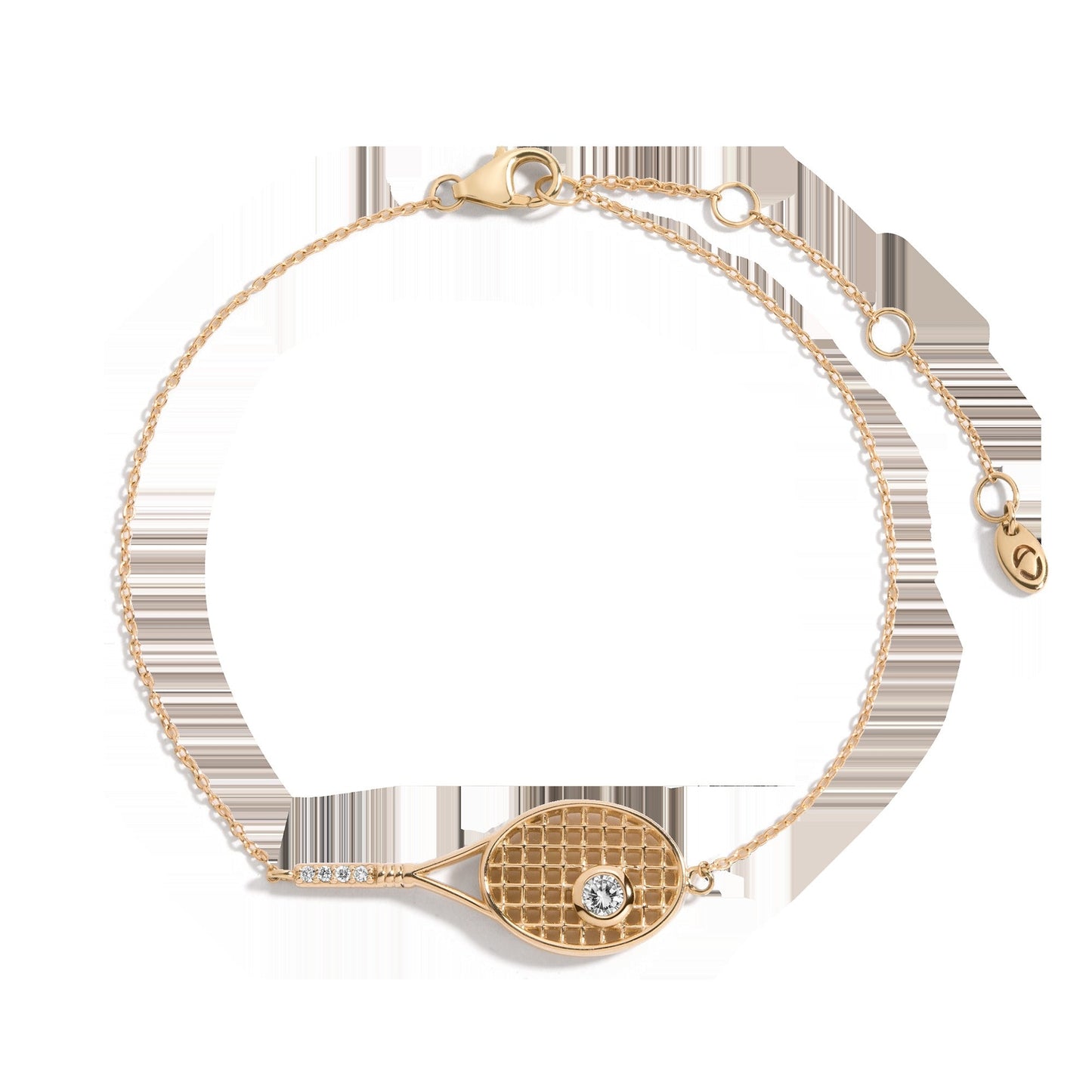 Lab Grown Diamond Tennis Racket Bracelet