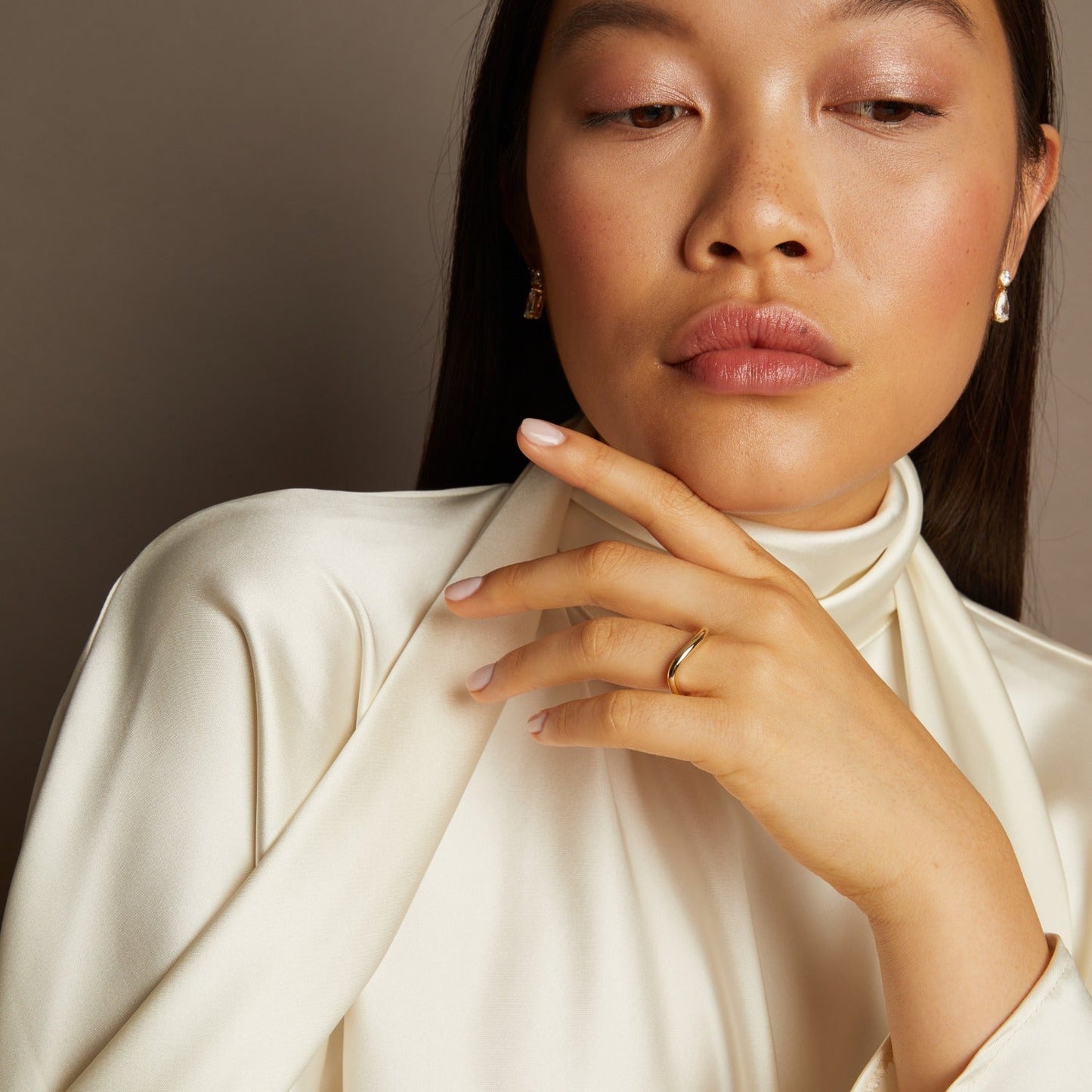 Gold Floating Ring