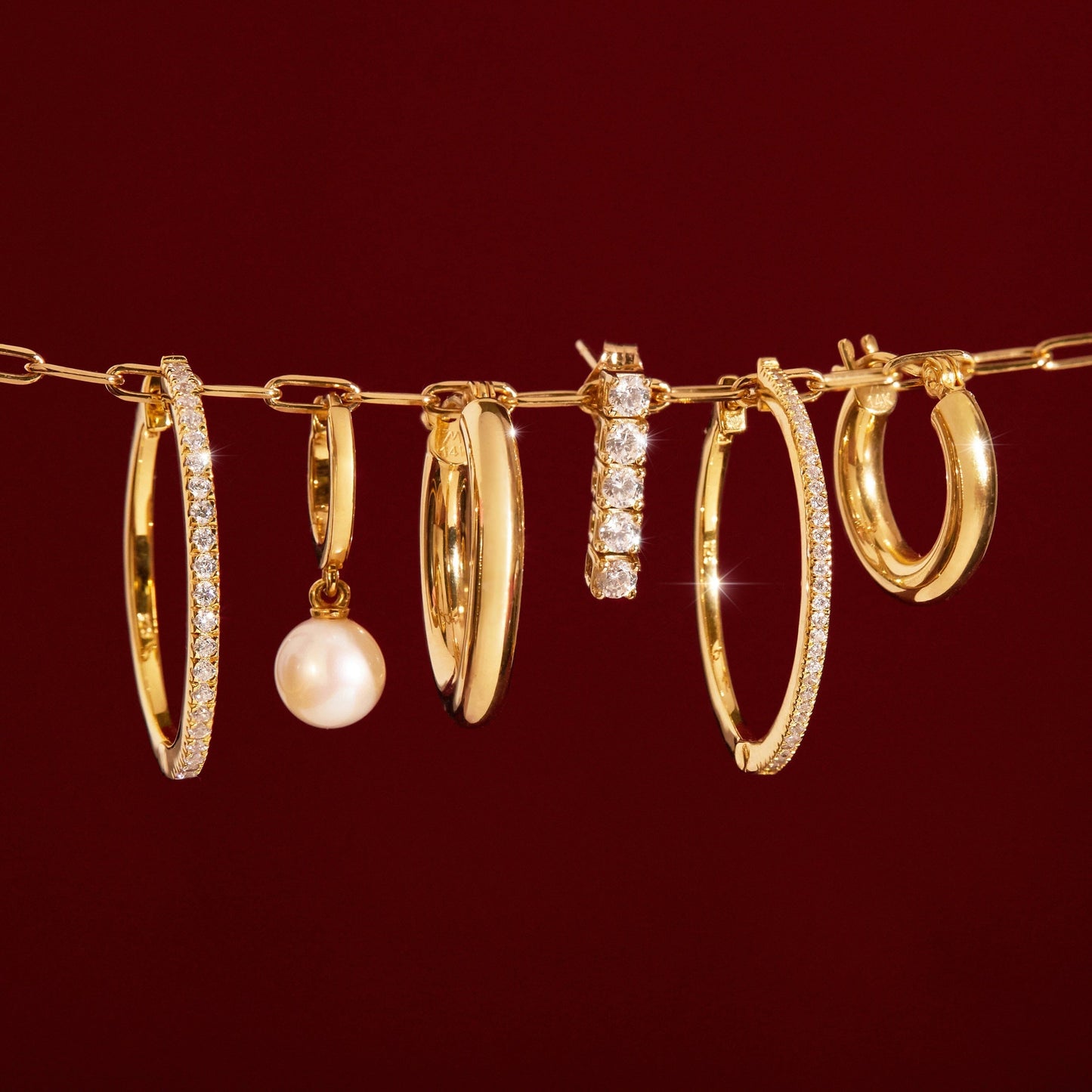 Gold Hoop Earrings - 3mm