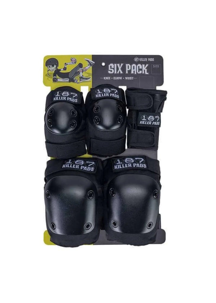 187- SIX PACK - ADULT BLACK