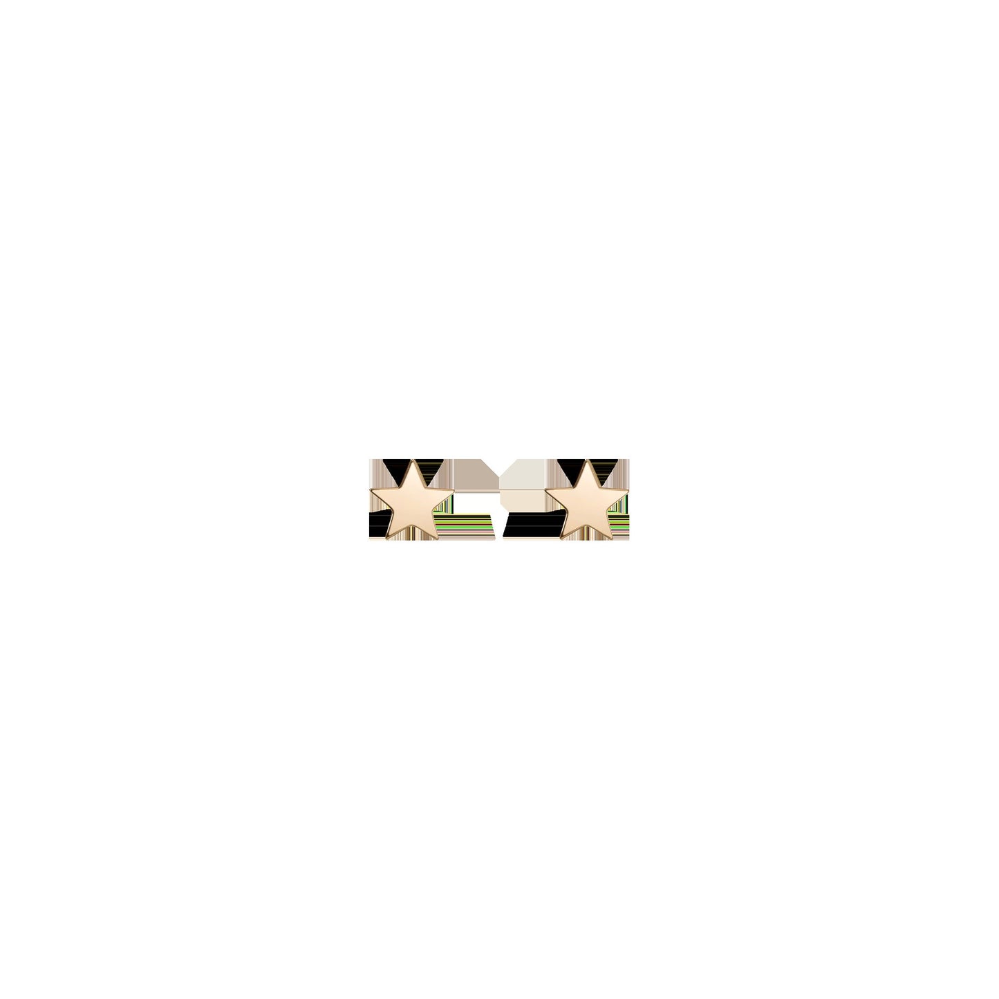Gold Nova Star Stud Earrings