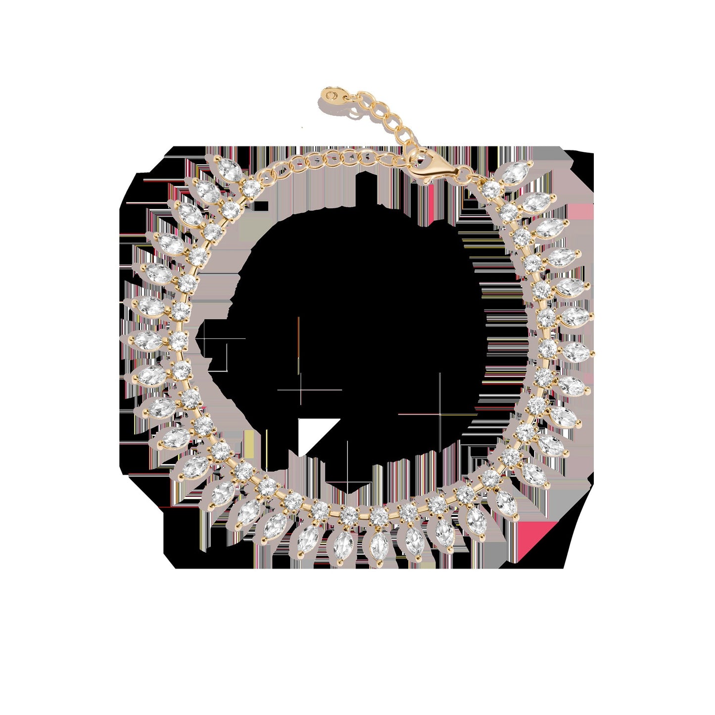 Aurate x Frye: Marquise Fringe Bracelet