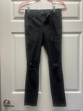 Old Navy Distresses Black Jeans Sz 0