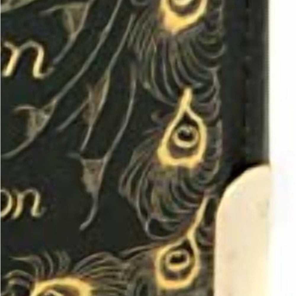 Green and Gold Book Clutch with Strap