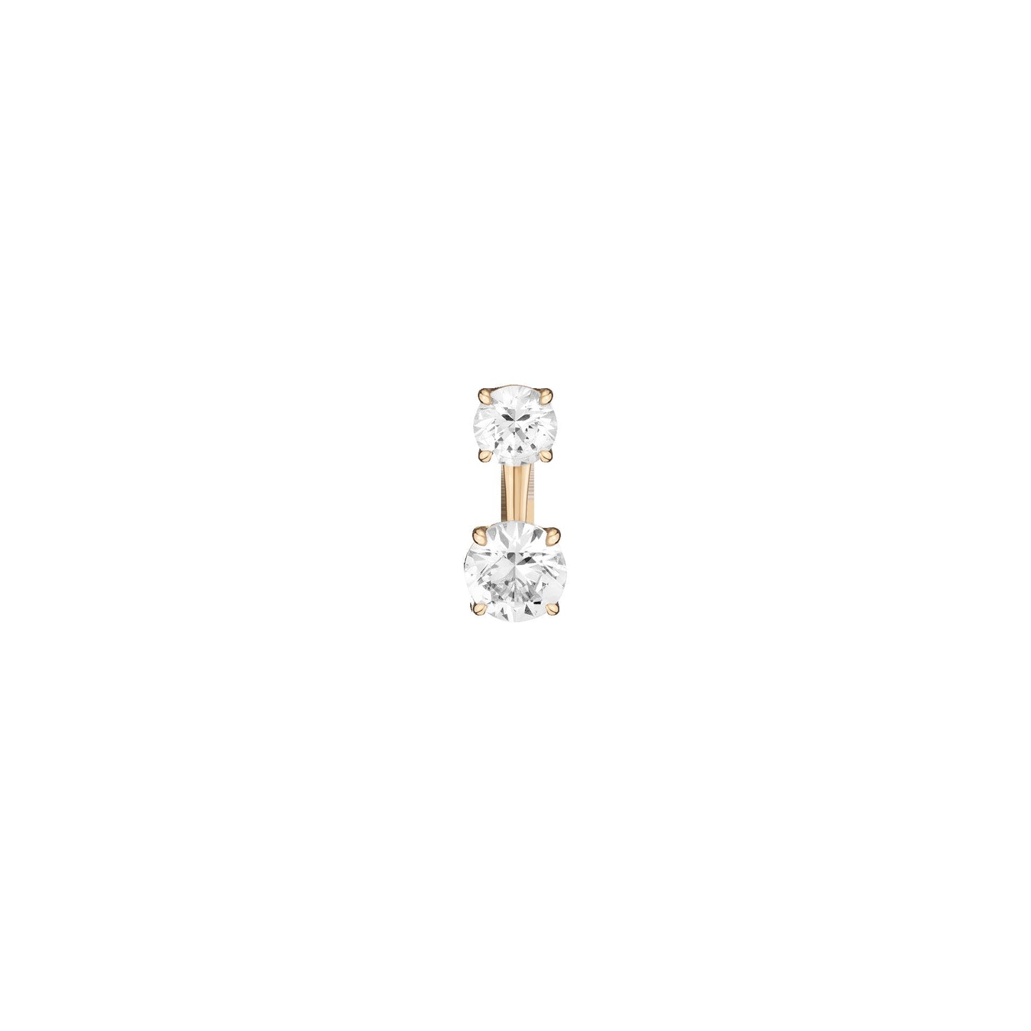 Lab Grown White Sapphire Ear Jacket