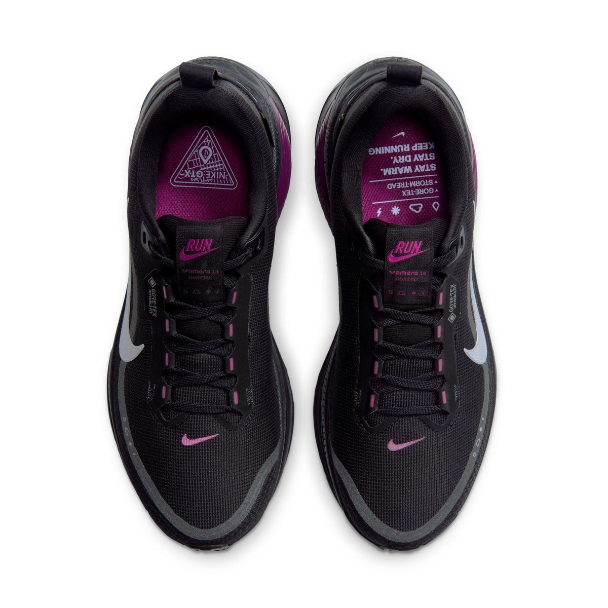 WMNS Nike Vomero 18 GORE-TEX (Black/Metallic Silver)