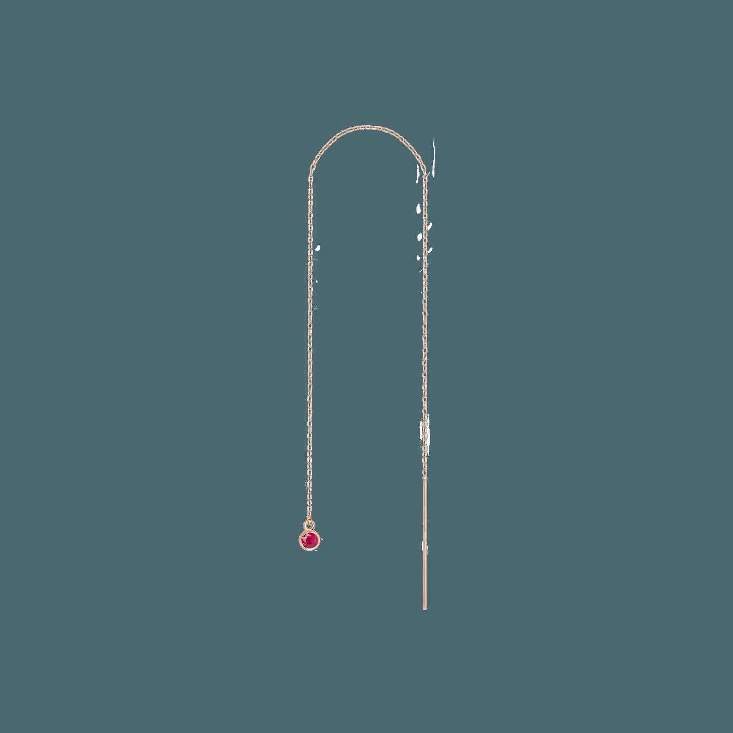 Birthstone Ear Chain Threader (Pair)