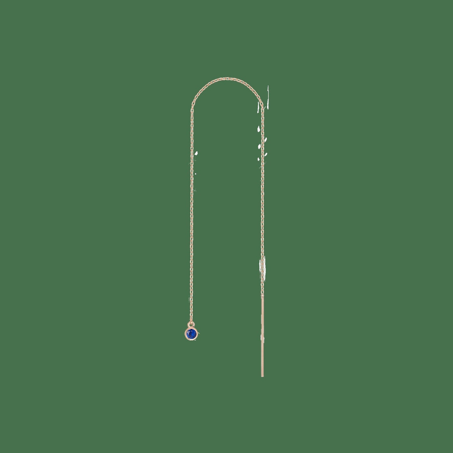 Birthstone Ear Chain Threader (Pair)