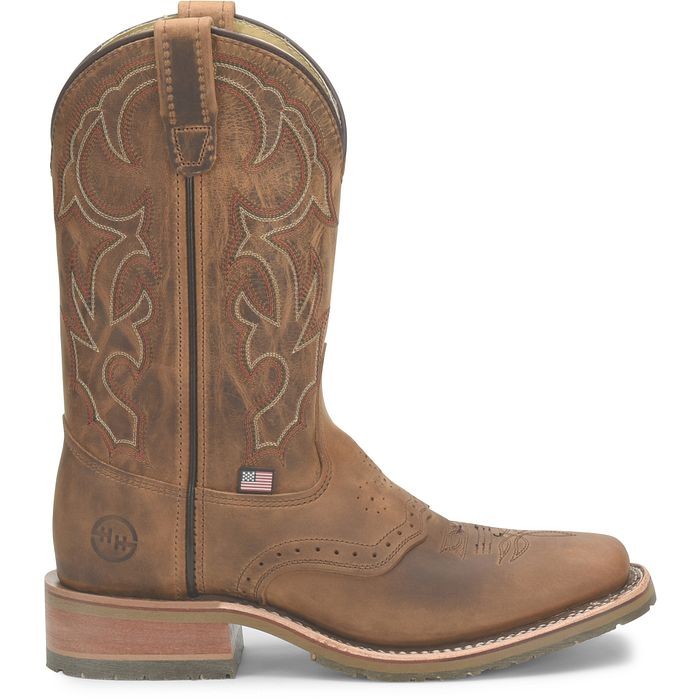 Double H Jase Men's 11" Domestic Wide Square Toe I.C.E.TM Roper