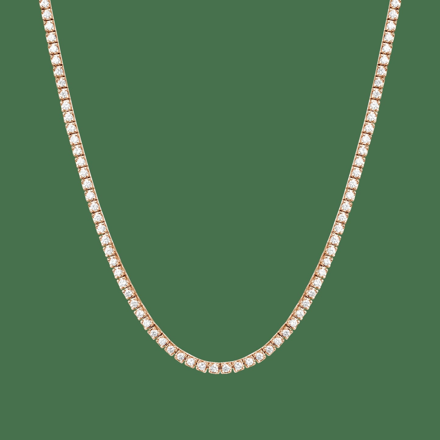 Classic Diamond Tennis Necklace