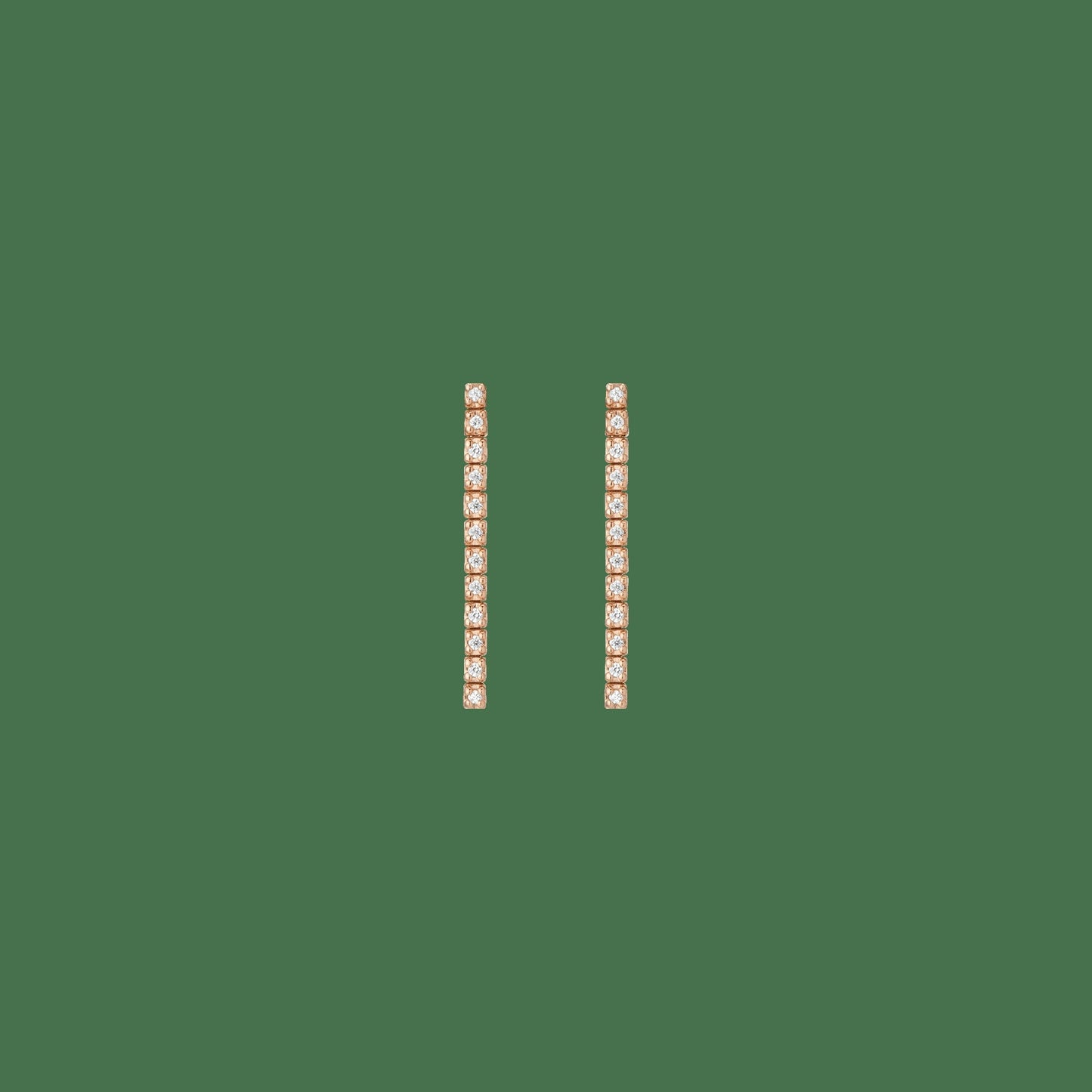 Petite Lab Grown Diamond Tennis Earrings