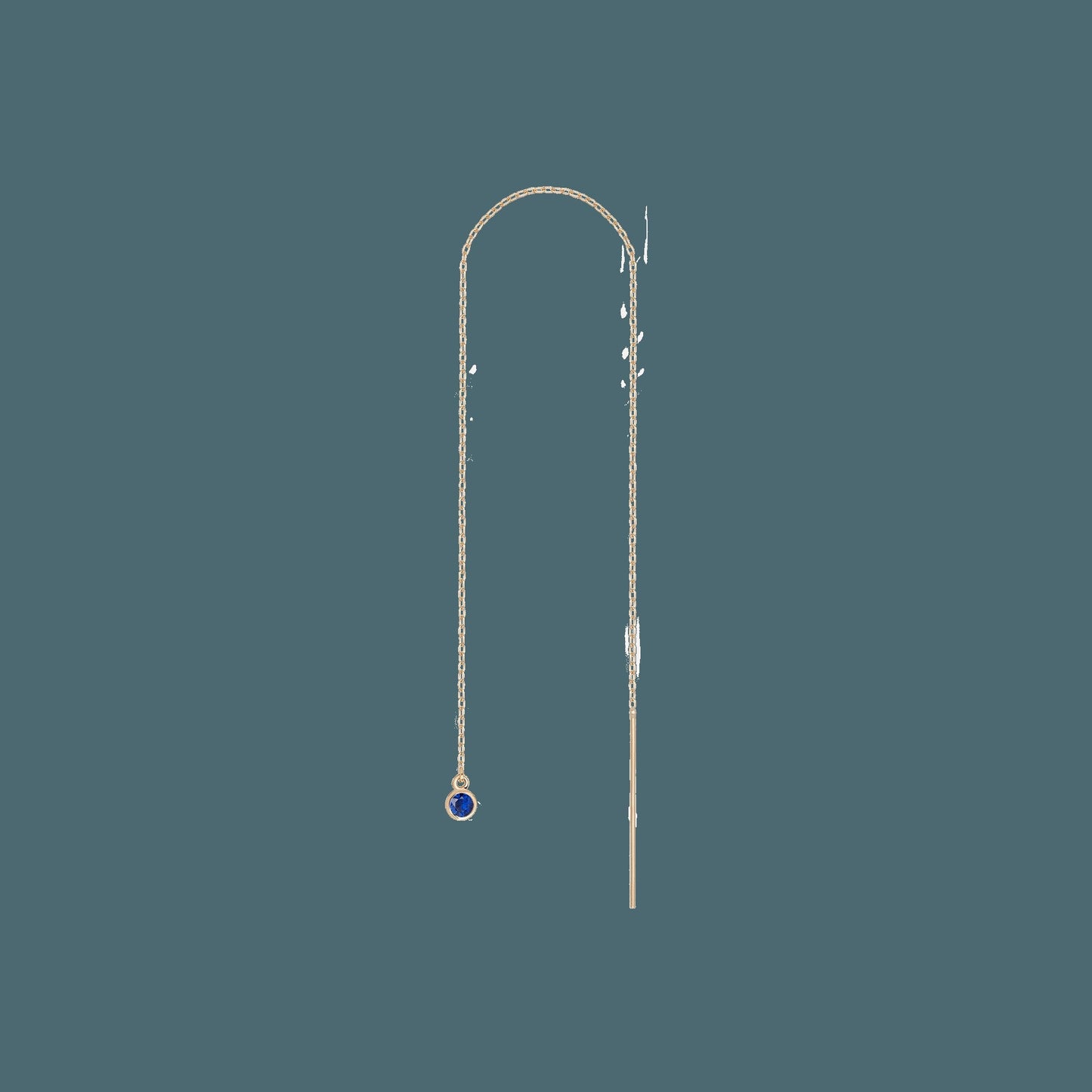 Birthstone Ear Chain Threader (Pair)