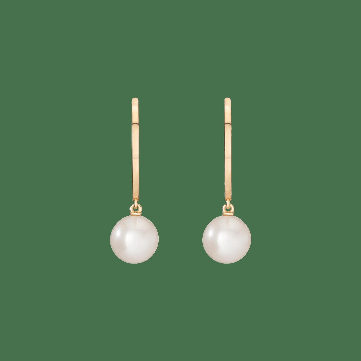 Pearl Hoop Earrings
