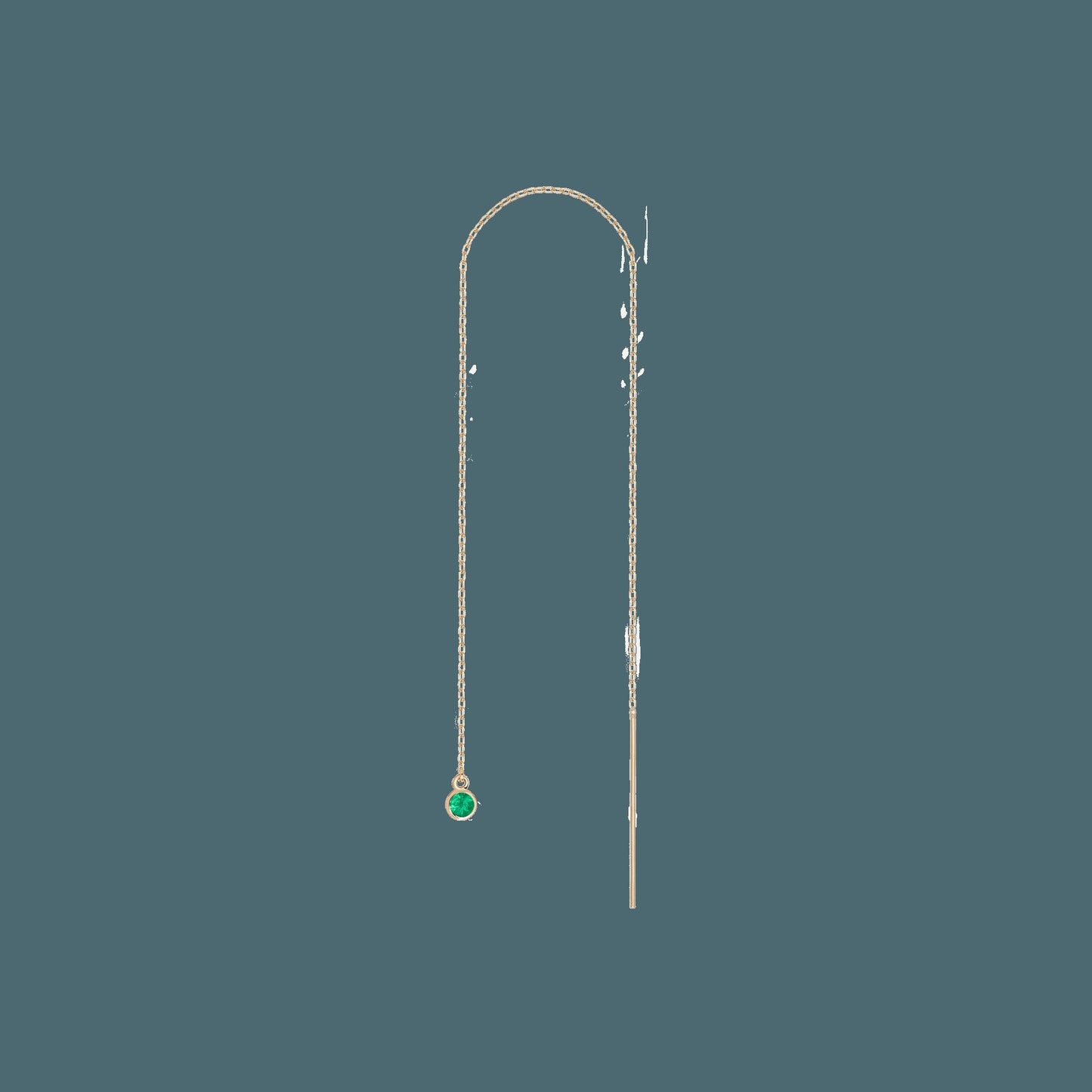 Birthstone Ear Chain Threader