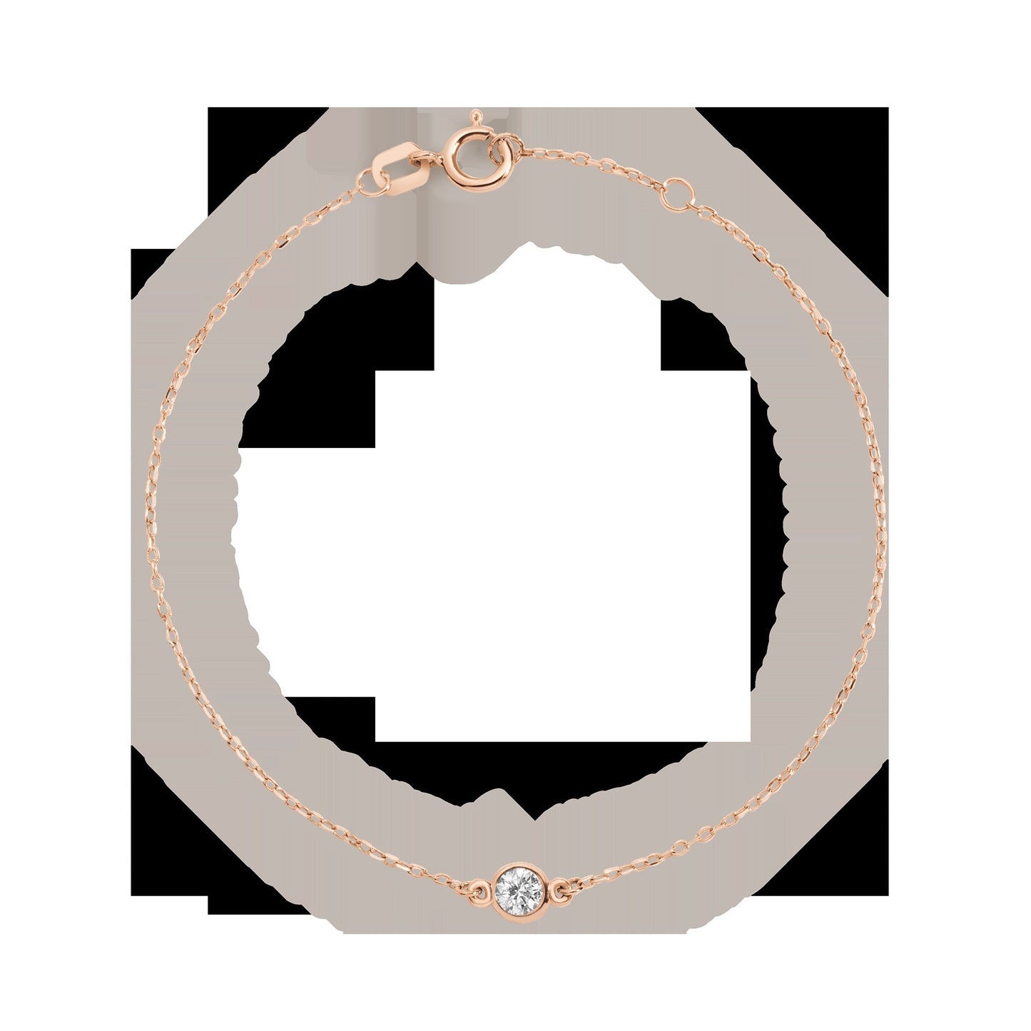 Medium Lab Grown Diamond Bezel Bracelet