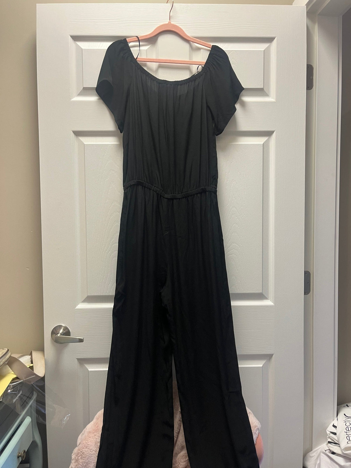 Charles Henry Black Jumpsuit Sz M