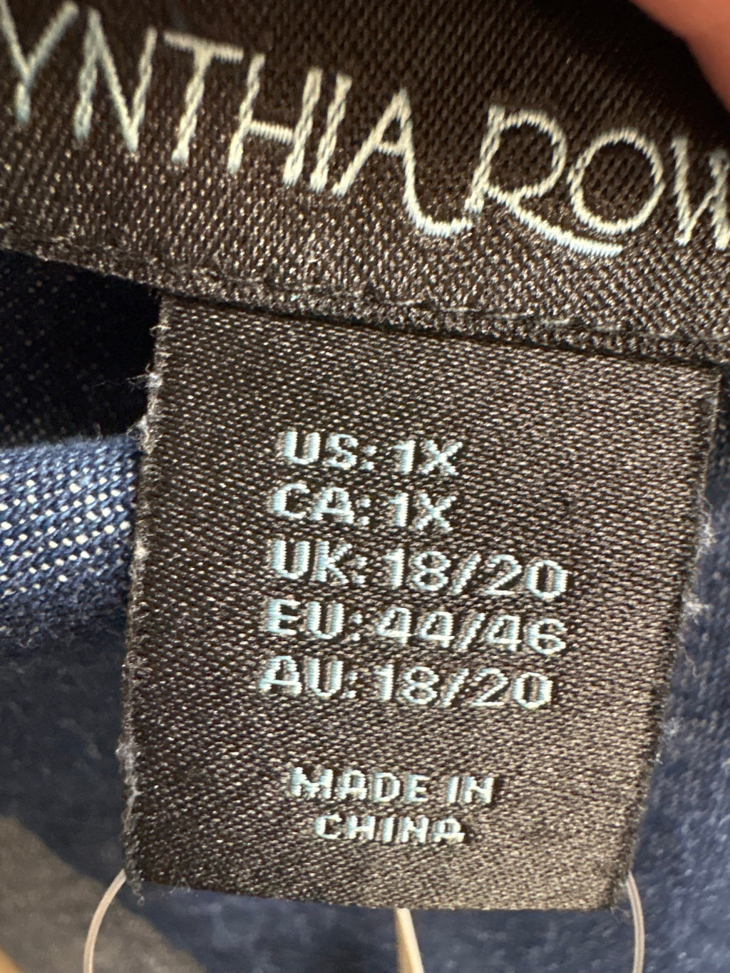 Cynthia Rowley Denim Dress, 1X