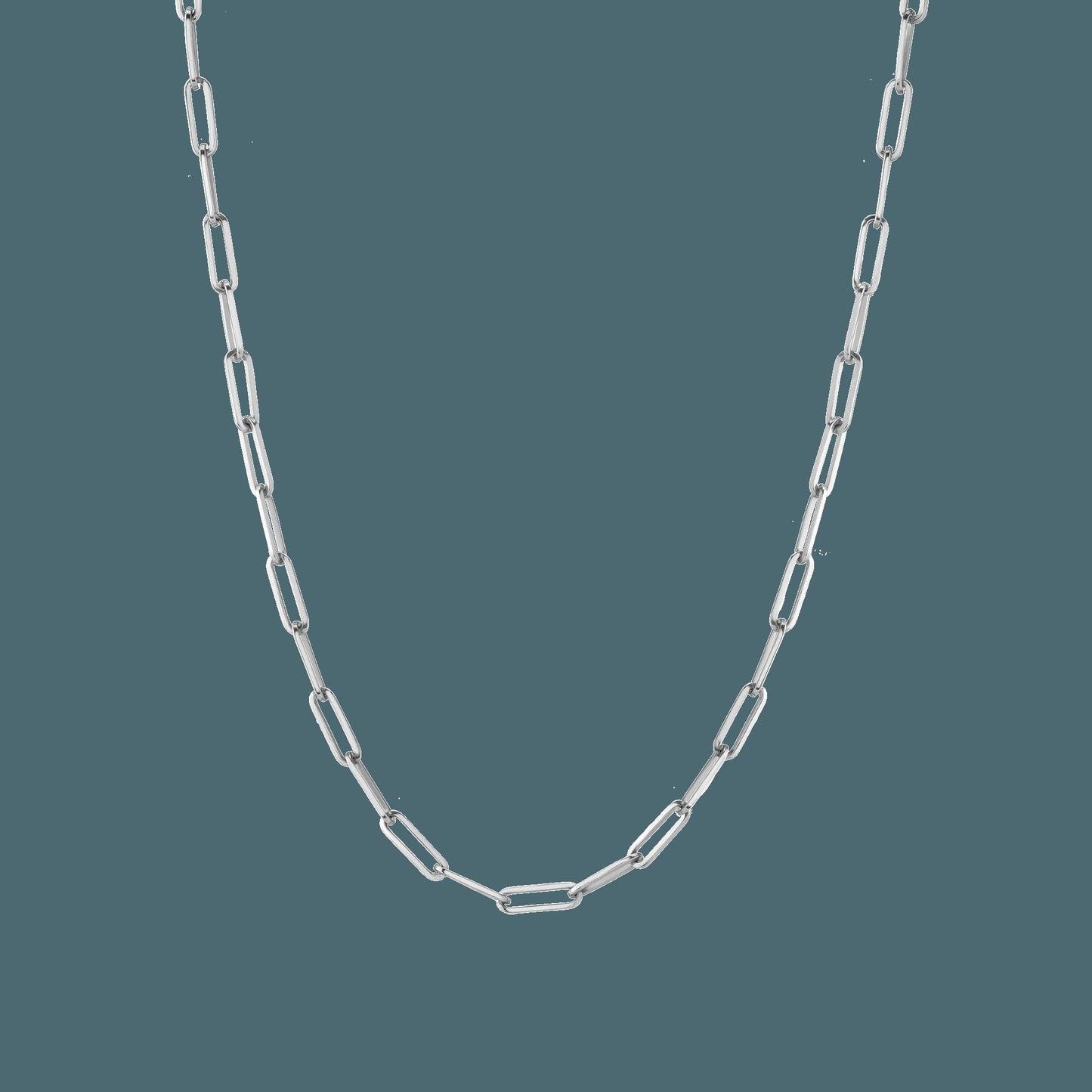 Large Paperclip Chain Necklace