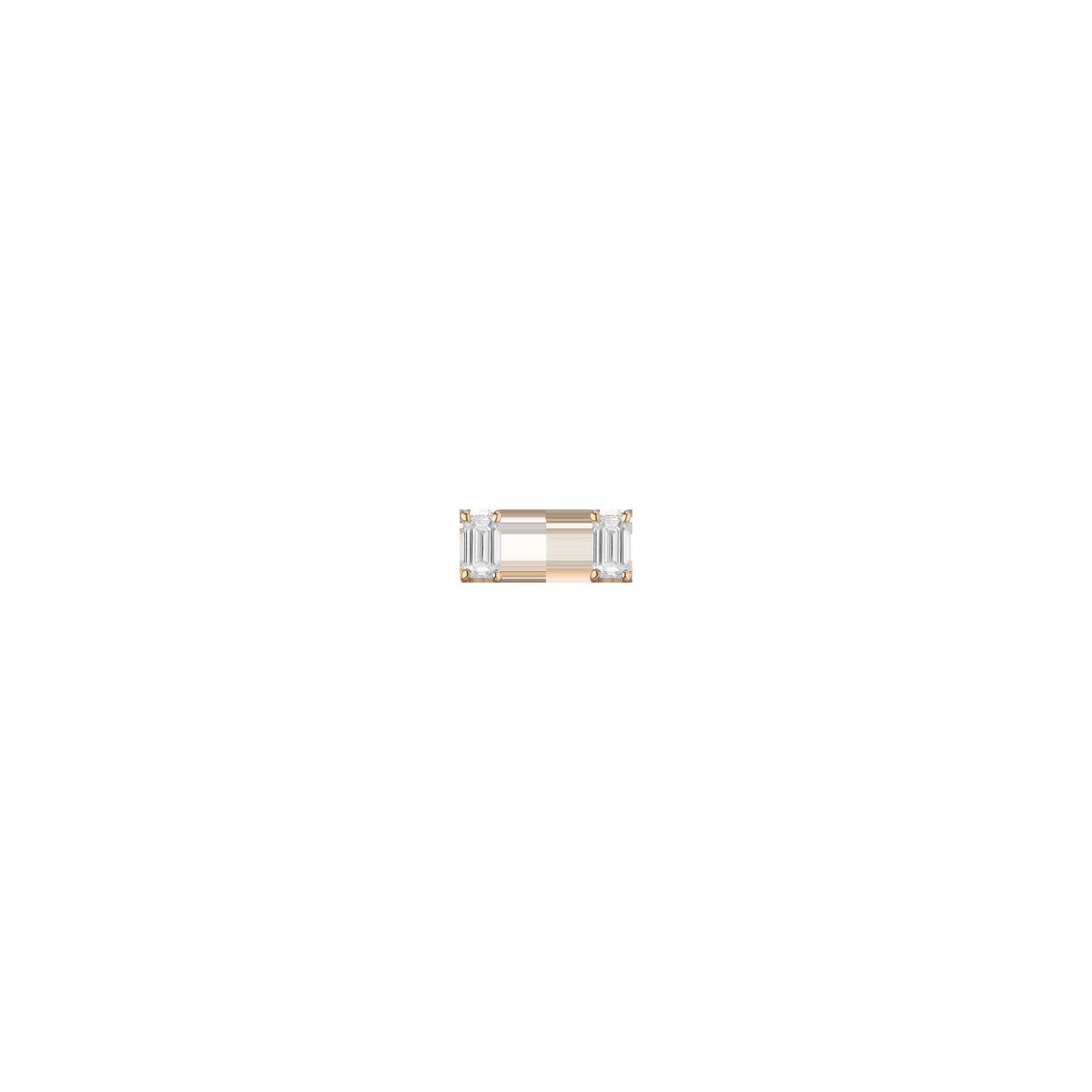 0.5ct Emerald Lab Grown Diamond Stud Earrings