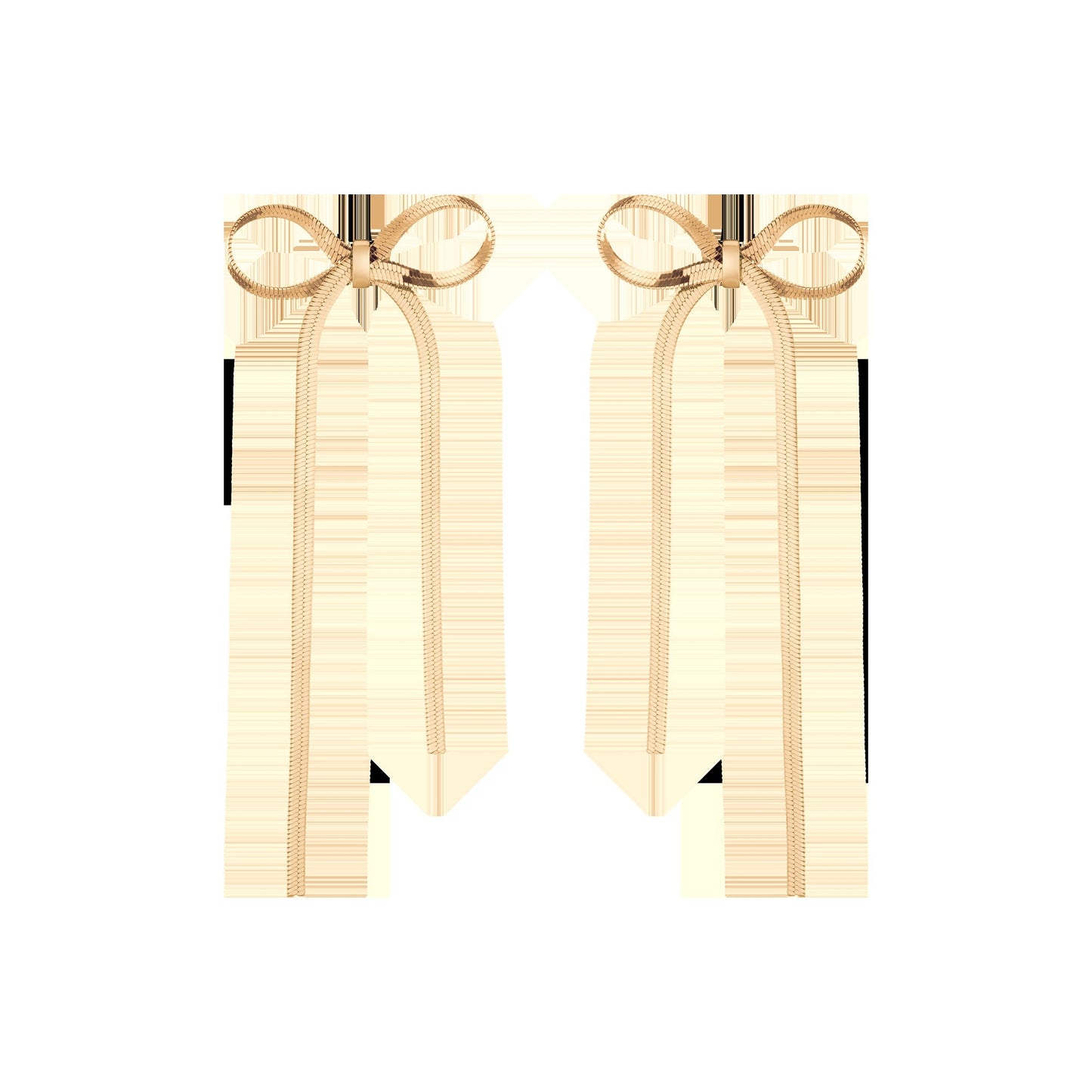 Herringbone Bow Earrings