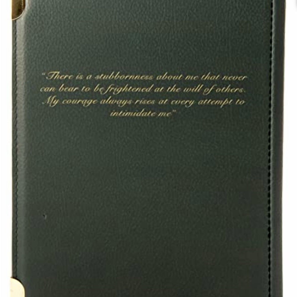 Green and Gold Book Clutch with Strap
