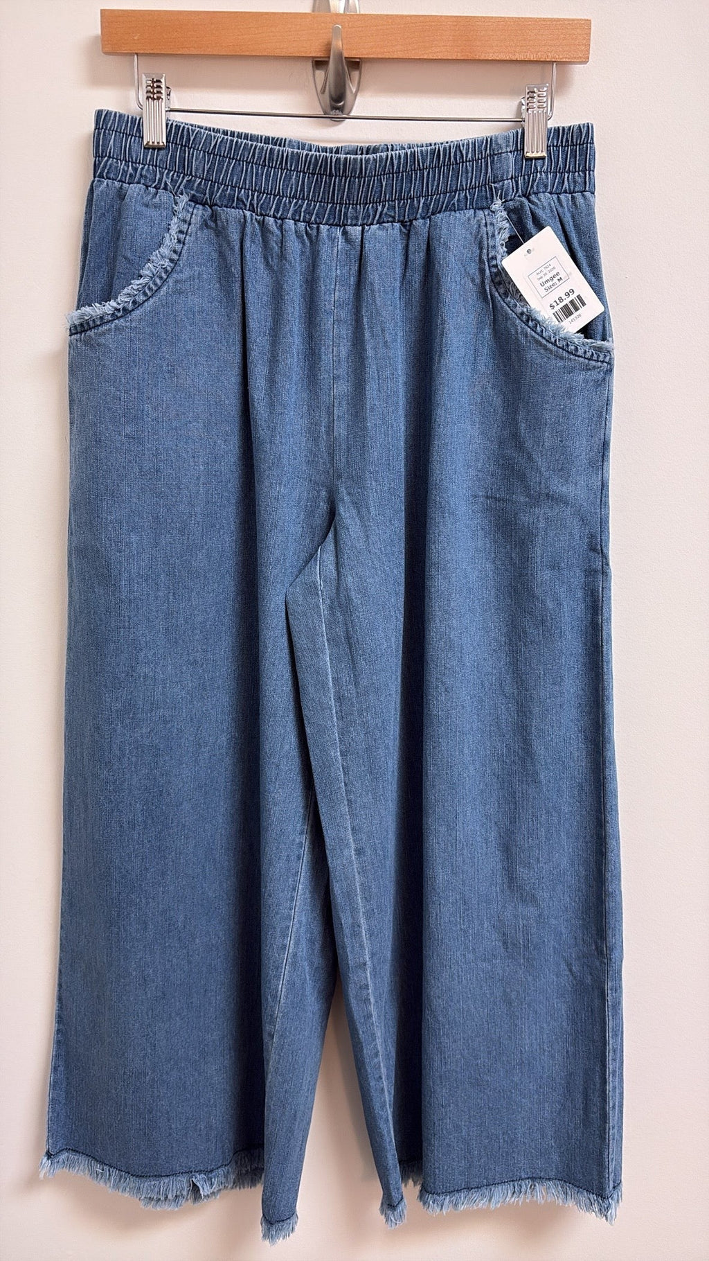 New 25" Inseam Umgee Chambray Pants, M