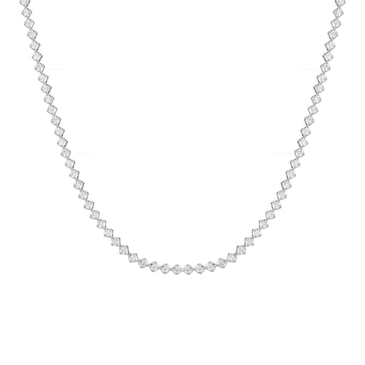Petite Lab Grown Diamond Tennis Necklace