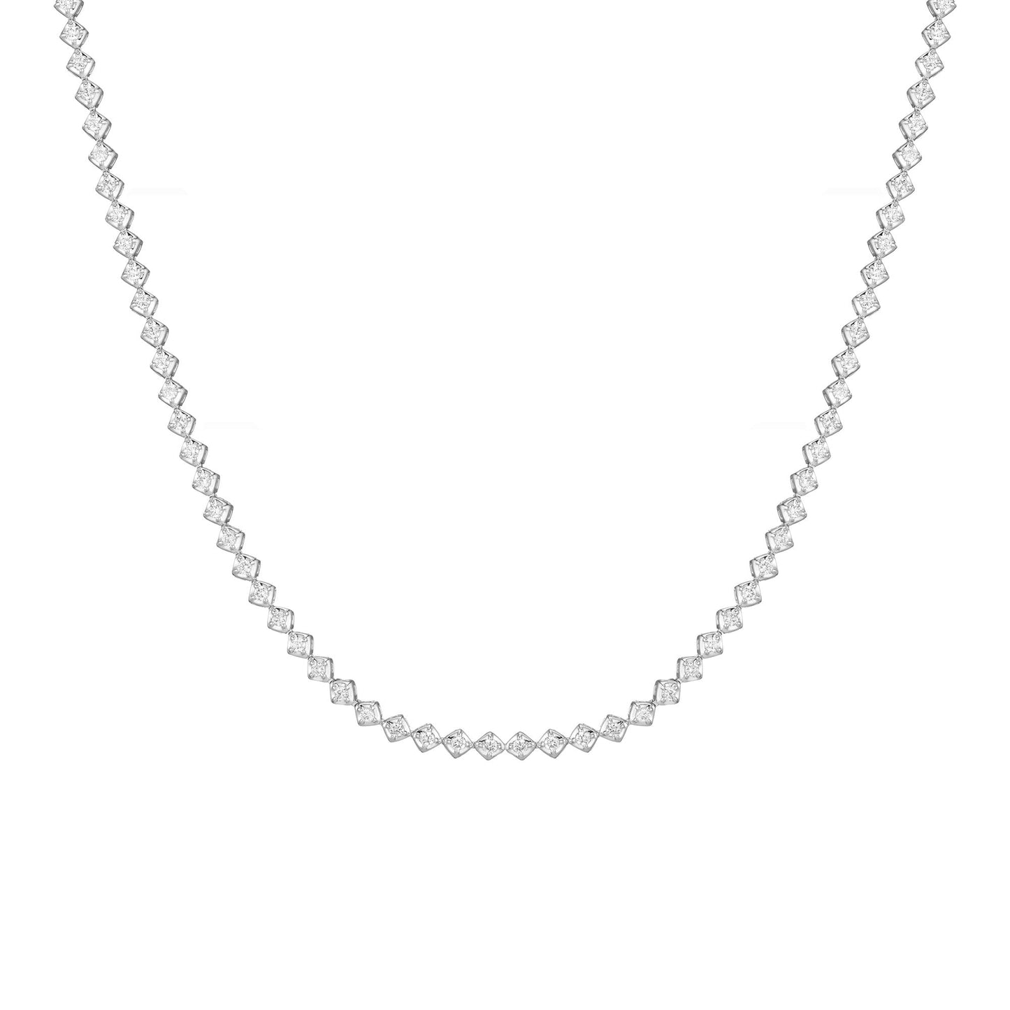 Petite Lab Grown Diamond Tennis Necklace