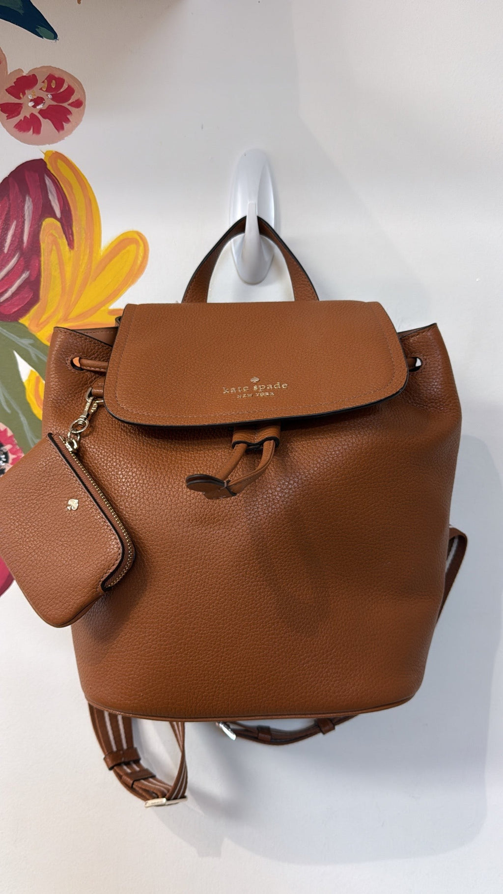 Kate Spade Brown Backpack, 10"x9"