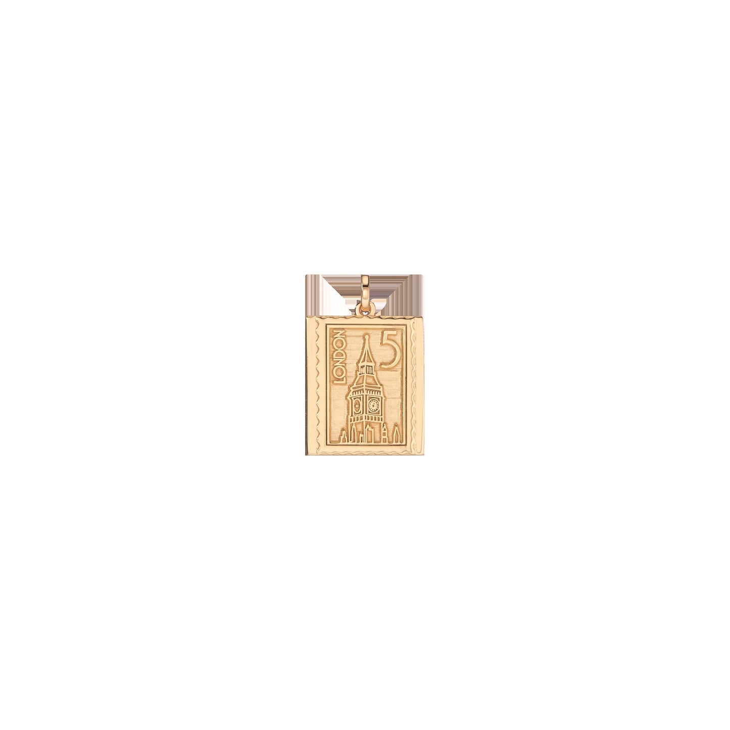 Vintage City Stamp Charm