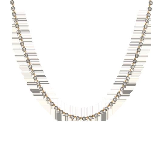 Black Rhodium Georgian Tennis Necklace