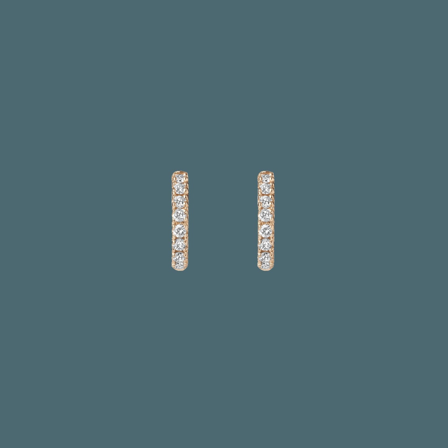 Diamond Huggie Earrings