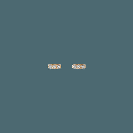 Mini Diamond Bar Earring
