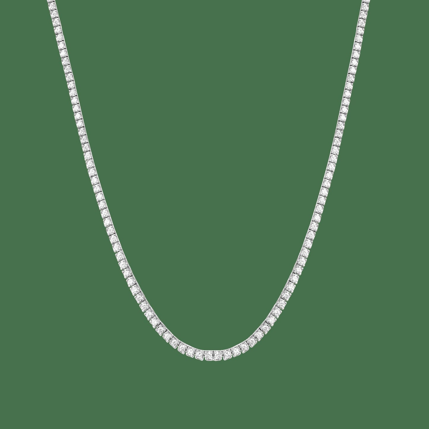 Classic Lab Grown Diamond Tennis Necklace