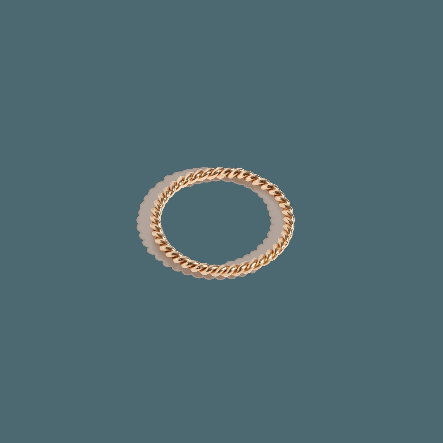 Thick Stackable Twist Ring