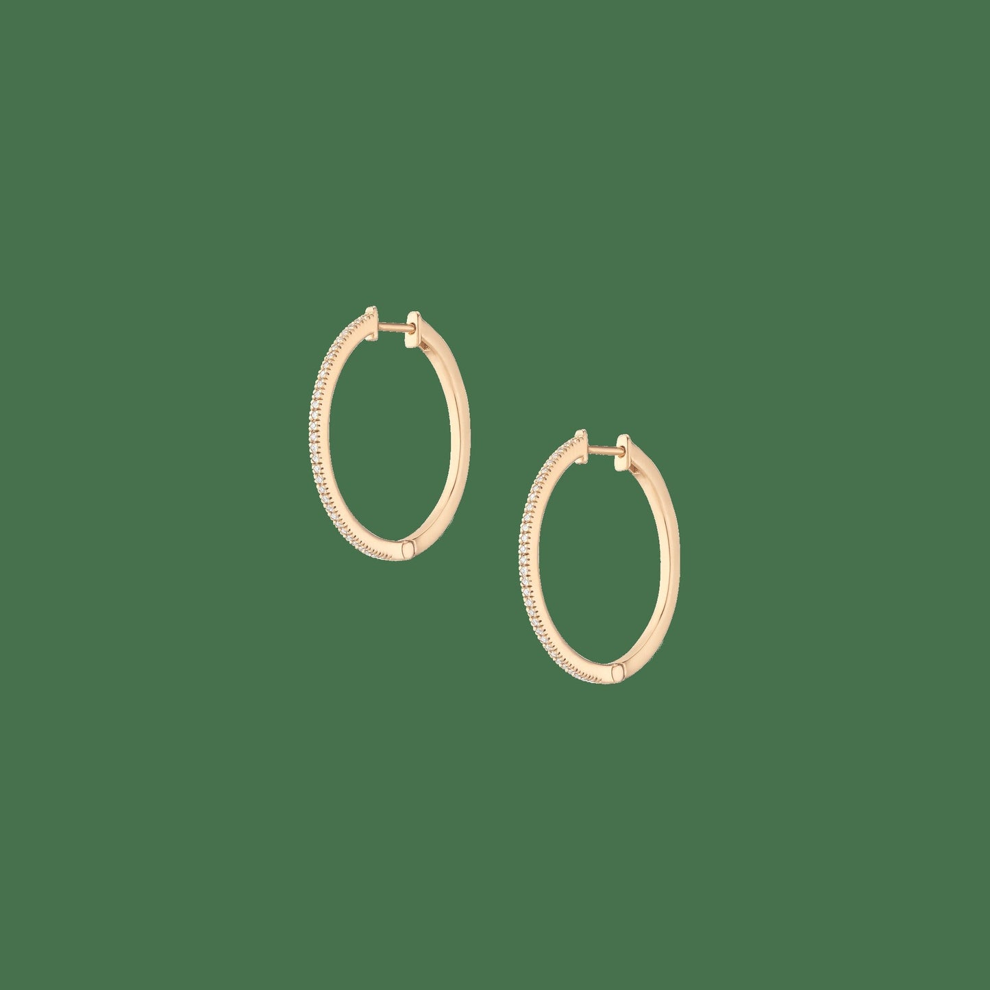 Lab Grown Diamond Hoop Earrings