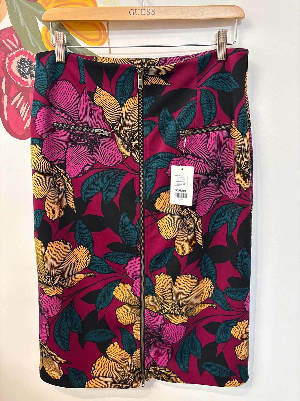 Worthington Print Skirt, 12