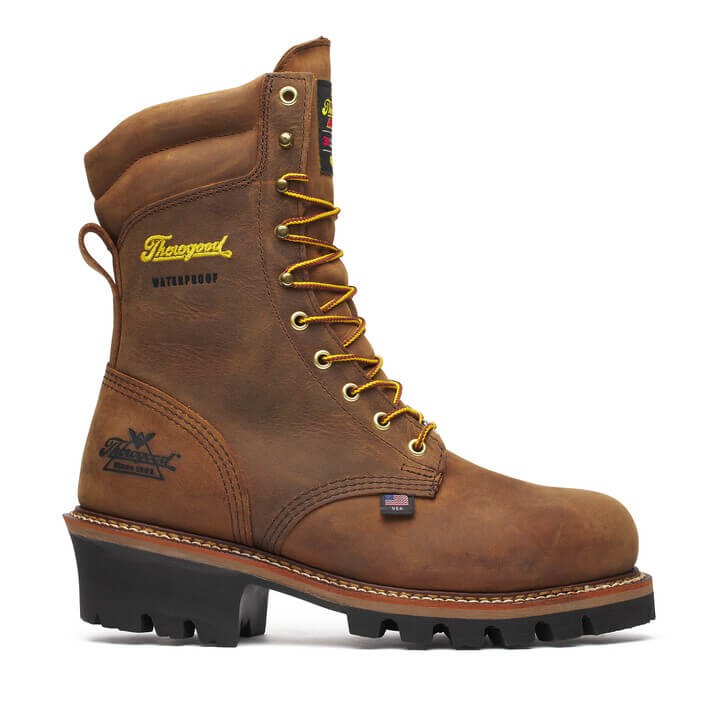 Logger Series – 9′′ Brown Trail Crazy Horse – Insulated – Waterproof