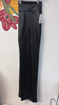 New 33" Inseam Abercrombie & Fitch Black Faux Leather Pants, XL