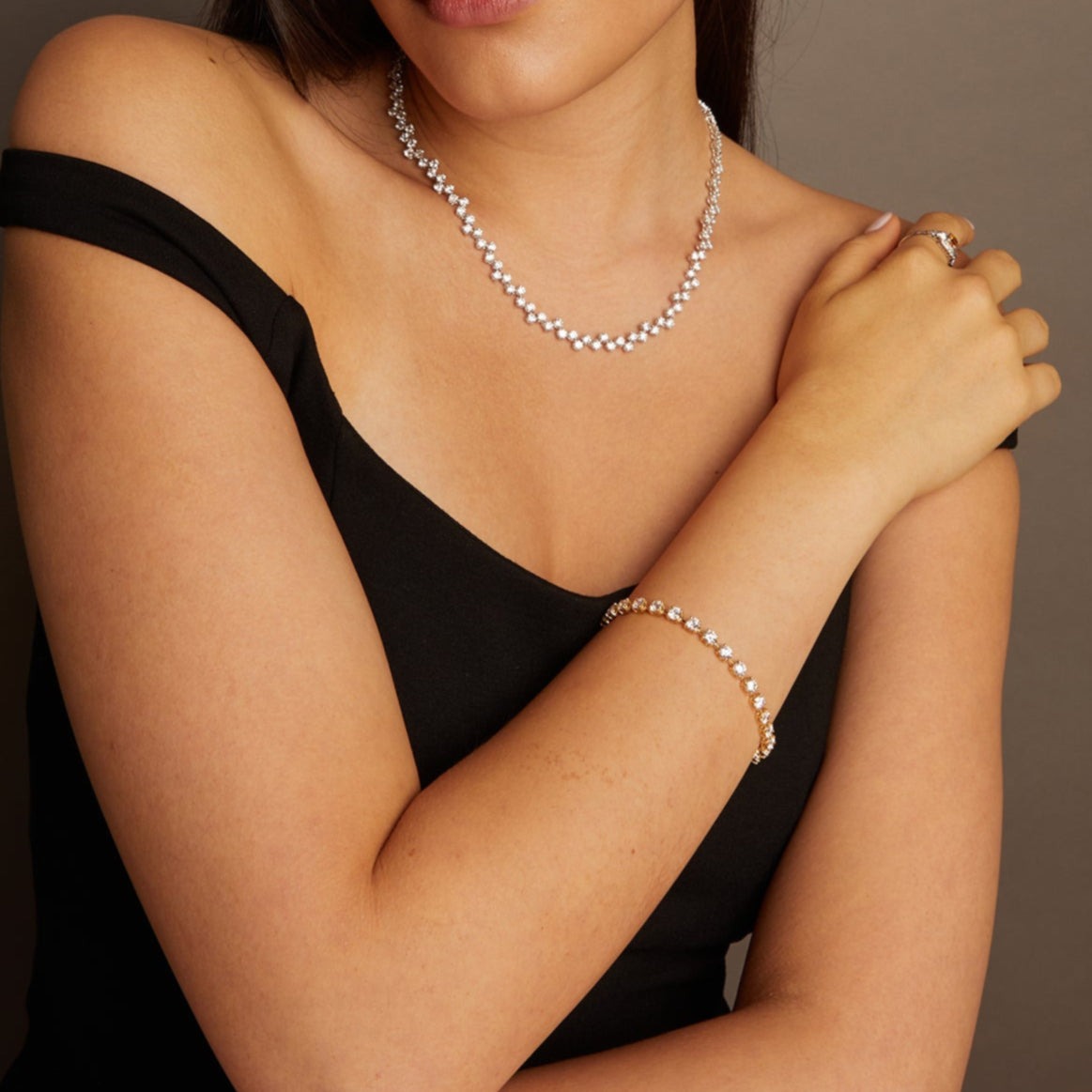 8ct Lab Grown Diamond Tennis Link Bracelet