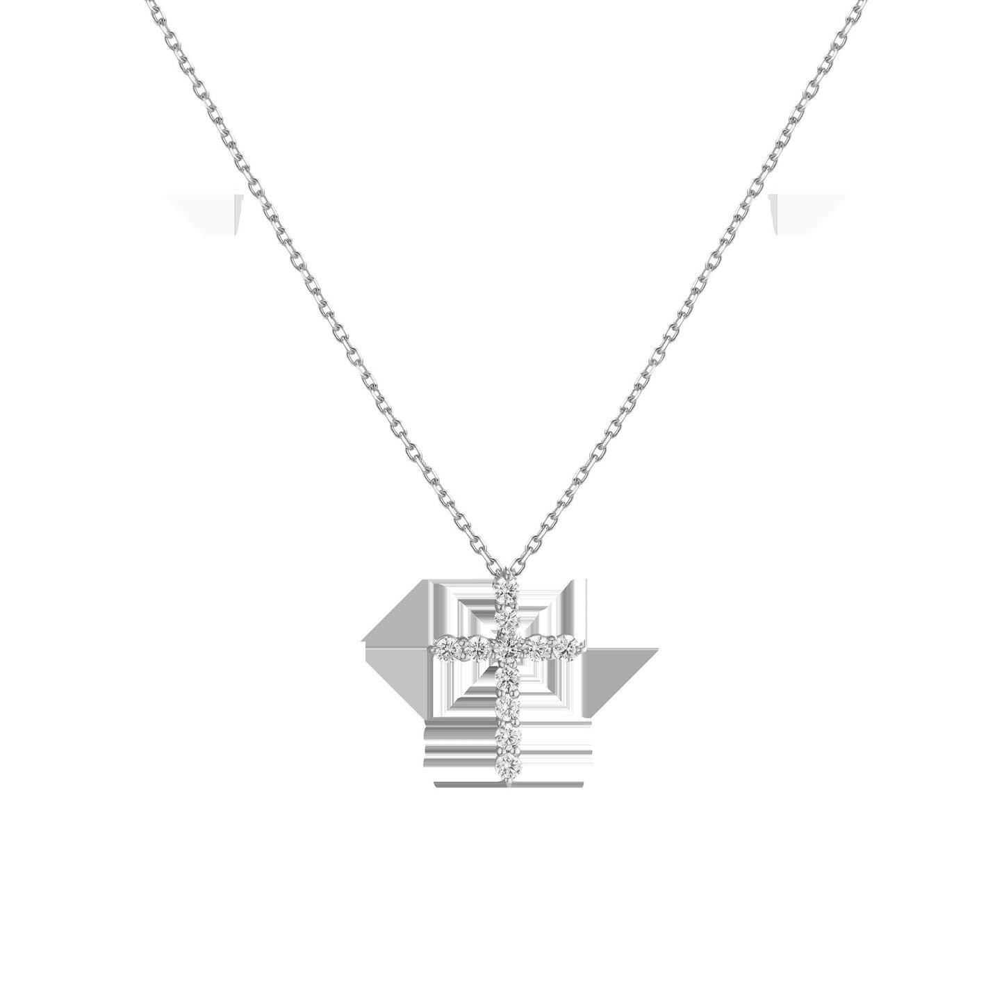 Lab Grown Diamond Cross Necklace