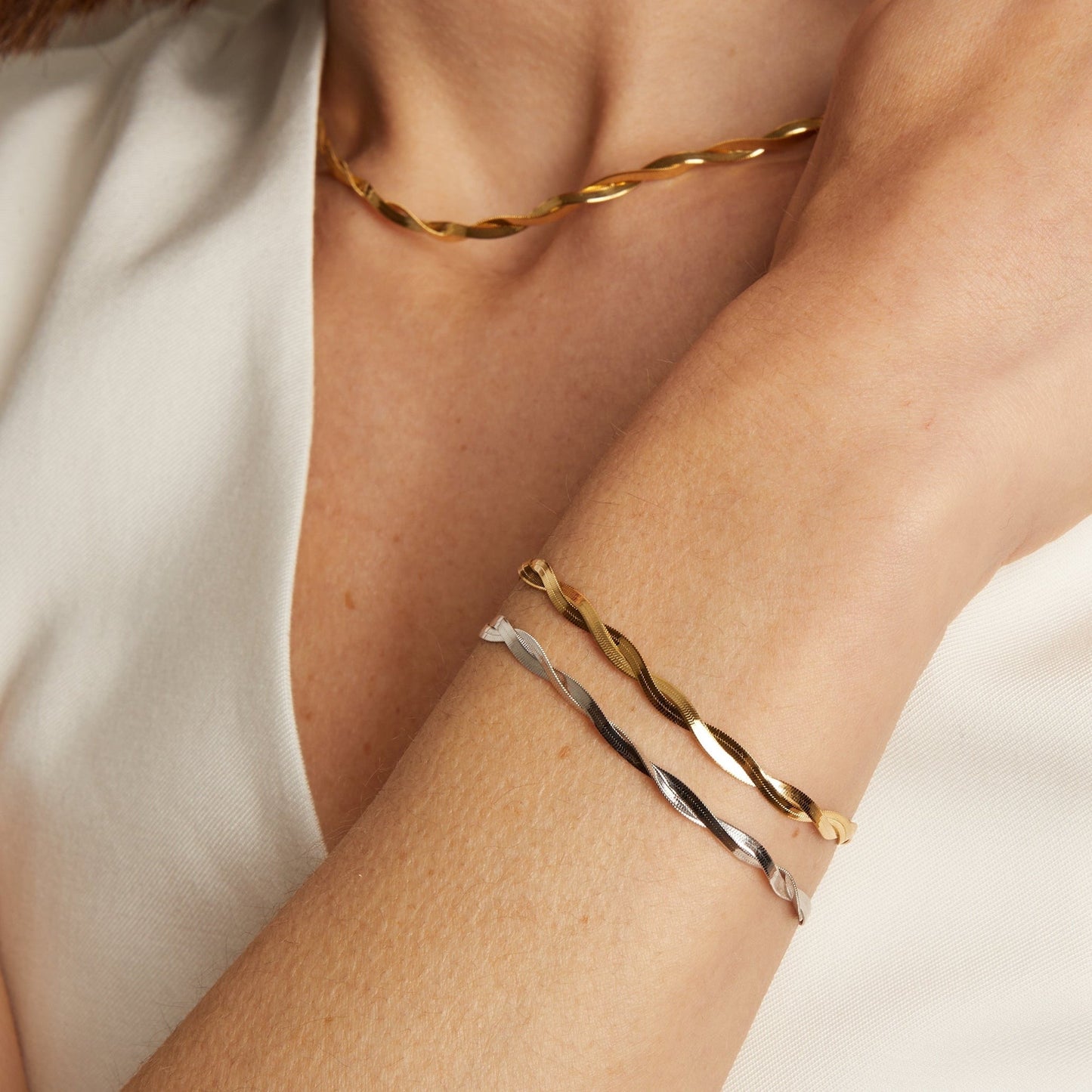 Herringbone Twist Bracelet