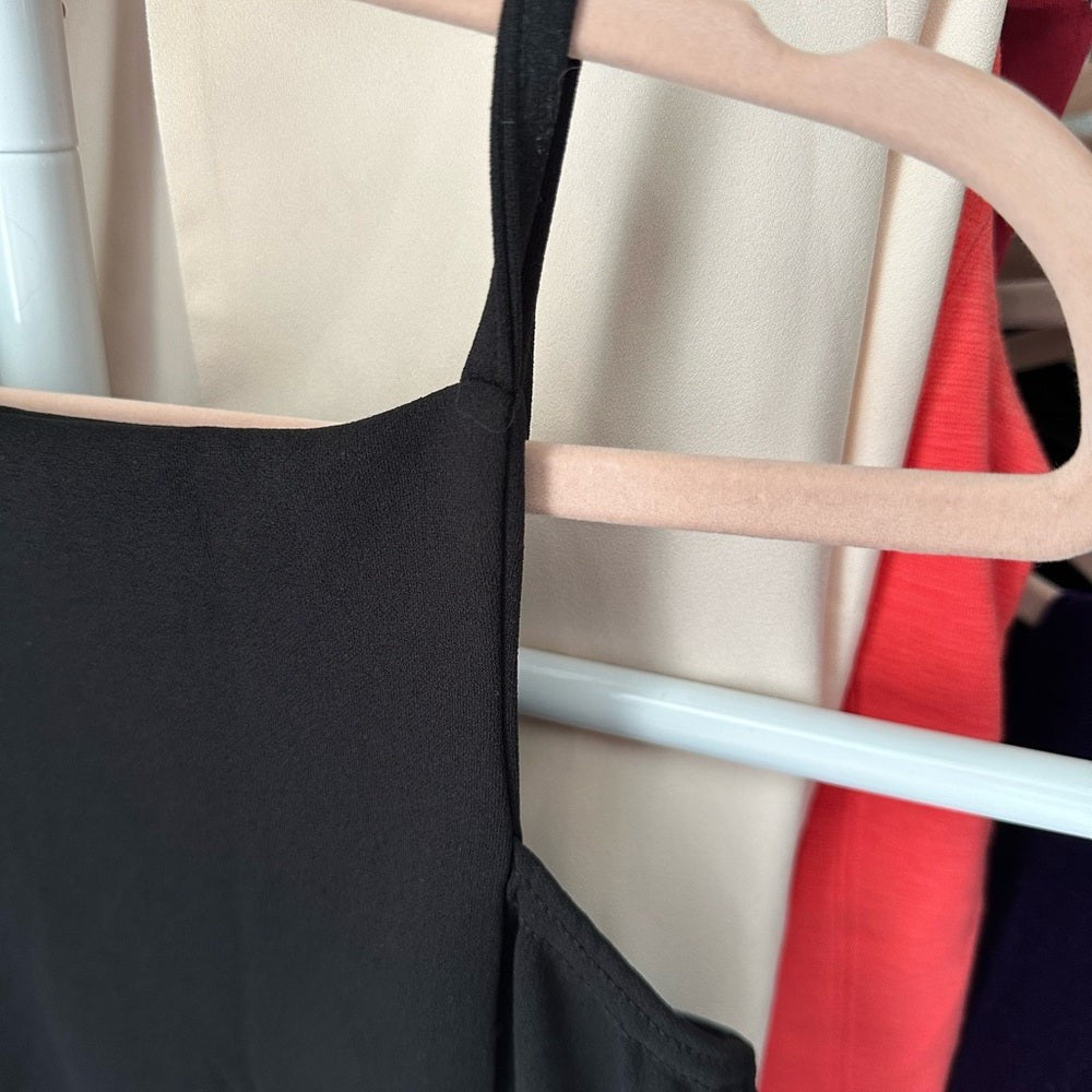 Boohoo Black Strapless Jumpsuit Size 8