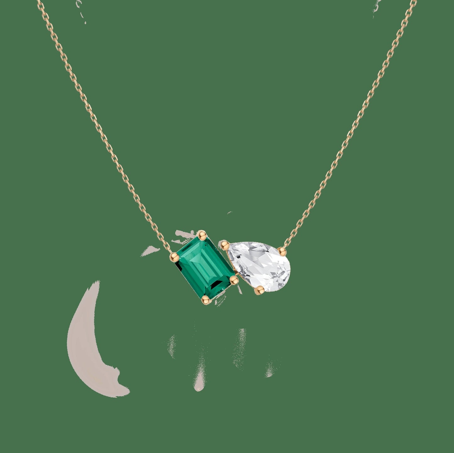 Toi et Moi Gemstone Heirloom Necklace
