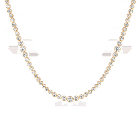 10ct Multi Graduated Lab Grown Diamond Tennis Necklace